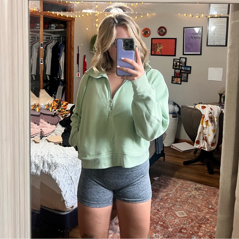 Cropped Quarter zip